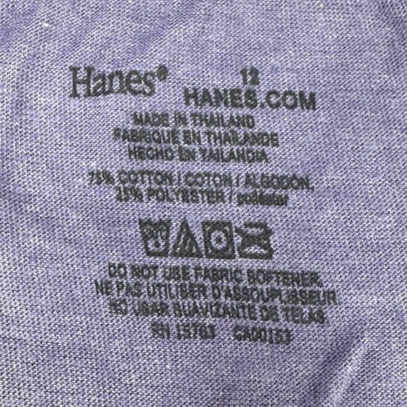 Hanes Womens Size 12 Panty Brief Full Coverage Purple New Without Tags - Picture 3 of 6
